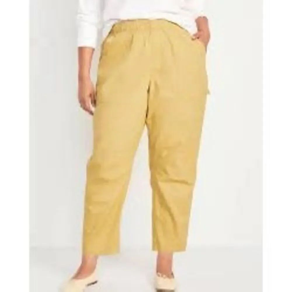 Old Navy High Rise Pulla Utility Pants Womens Pull On Stretch NEW SZ 2X